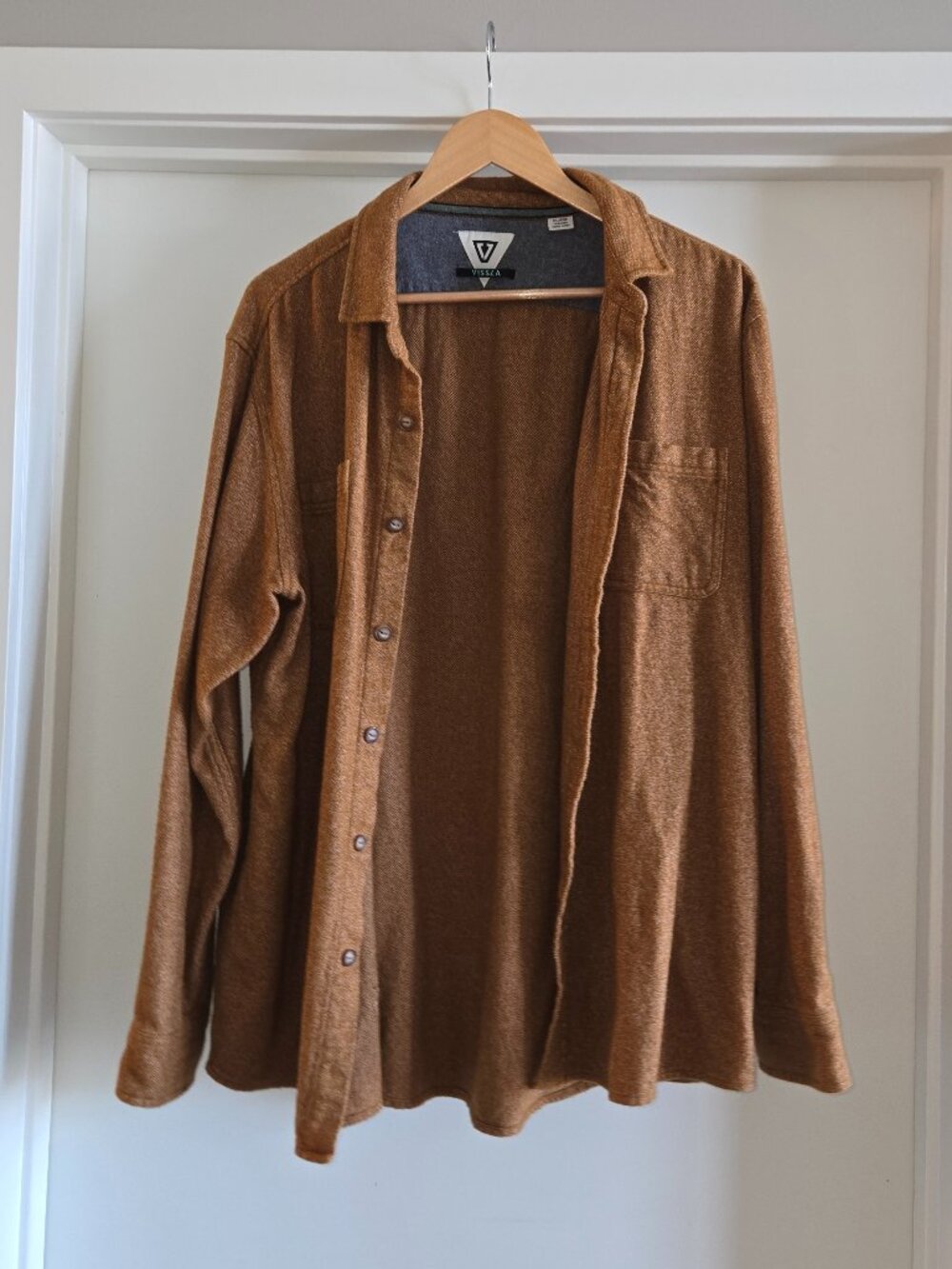 VISSLA Mustard Flannel Shirt